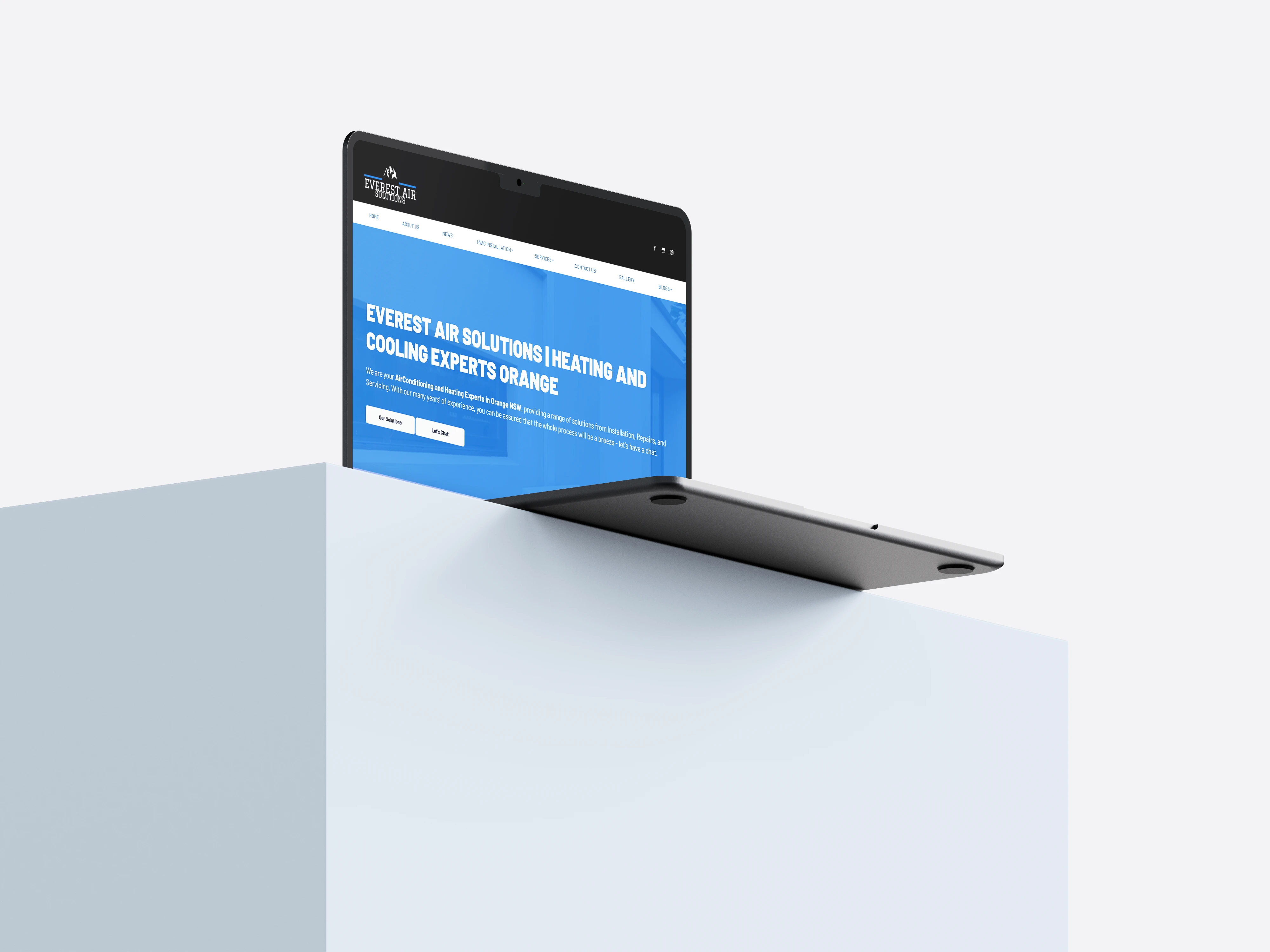 Website design for Everest Air Solutions
